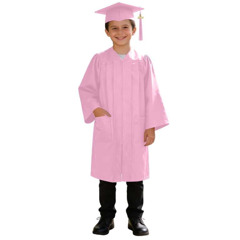kindergarten dress for graduation Child Matte Light Blue Graduation Gown - Preschool & Kindergarten Gowns 33 (4'0"