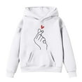 thumbnail image 1 of WERYOUNG Kids Pullover Hoodie Long Sleeve Valentines Print Hooded Sweatshirt Unisex Boys Girls Casual Hoodies Comfortable Warm Hoody Tops 9-10 Years, 1 of 3