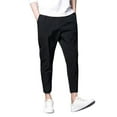 thumbnail image 1 of WERYOUNG Men Fashion Stretch Dress Pants Slim Fit Plaid Skinny Long Pants Casual Business Dress Pants Trousers Relaxed Fit Bottoms, Black, M, 1 of 7