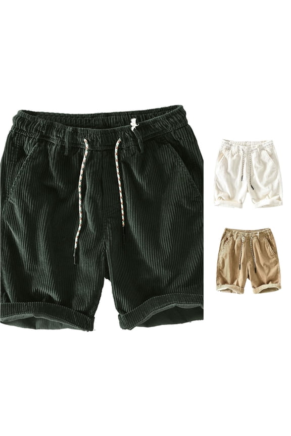 Men's Shorts Summer Casual Solid Color Straight Leg Casual Shorts Comfortable Bottoms M