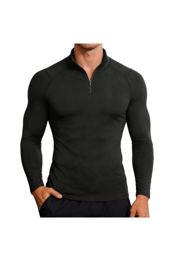 Men's T-Shirts Performance Compression Long Sleeve V Neck T Shirt High Elasticity Running Training Athletic Fitness Tee Home Lounging Soft Comfortable Top
