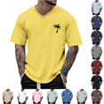 thumbnail image 1 of WERYOUNG Mens T-Shirts Oversized Tshirts For Men Summer Crew Neck Short Sleeve T Shirt With Coconut Tree Print Basic Tees Comfortable Tops XS, 1 of 4