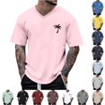 thumbnail image 1 of WERYOUNG Mens T-Shirts Oversized Tshirts For Men Summer Crew Neck Short Sleeve T Shirt With Coconut Tree Print Basic Tees Soft Top XS, 1 of 4