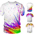 thumbnail image 1 of WERYOUNG Mens T-Shirts Tie Dye Printed Short Sleeve Crewneck T Shirts Casual Summer Graphics Tees Versatile Top XXXXXL, 1 of 4