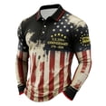 thumbnail image 1 of WERYOUNG Patriotic Long Sleeve Button Down Shirts For Man Independence Day Celebration Shirt Casual Stars And Stripes Shirts Versatile Top L, 1 of 3