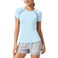 thumbnail image 1 of WERYOUNG Performance Short Sleeve T Shirts For Women Breathable Athletic Workout Tees Stylish Clothes L, 1 of 6