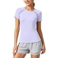 thumbnail image 1 of WERYOUNG Performance Short Sleeve T Shirts For Women Breathable Athletic Workout Tees Stylish Tops L, 1 of 5