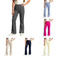 thumbnail image 1 of WERYOUNG School Uniform For Girls Elastic Waist Solid Color Wide Leg Trousers Kids Girls Loose Fit Back To School Pants 4-5 Years, 1 of 5