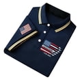 thumbnail image 1 of WERYOUNG Short Sleeve Patriotic Shirts Red White Blue Graphic Collared Shirt USA Fourth Of July Celebration Button Down Shirts Versatile Top L, 1 of 5