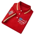 thumbnail image 1 of WERYOUNG Short Sleeve Patriotic Shirts Red White Blue Graphic Collared Shirt USA Fourth Of July Celebration Button Down Shirts Versatile Top XXXL, 1 of 5