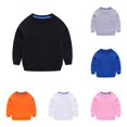 thumbnail image 1 of WERYOUNG Toddler Baby Boys Girls T Shirts Long Sleeve Round Neck Solid Color Tees Kids Fall Winter Stylish Top 2-3 Years, 1 of 4