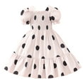 WERYOUNG Toddler Girls Short Sleeve Prints Dress Dance Party Dresses