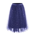 thumbnail image 1 of WERYOUNG Women's Skirts Carnival Sparkly High Waist A Line Layered Sequin Skirt Club Party Flowy Versatile Skirt, 1 of 2