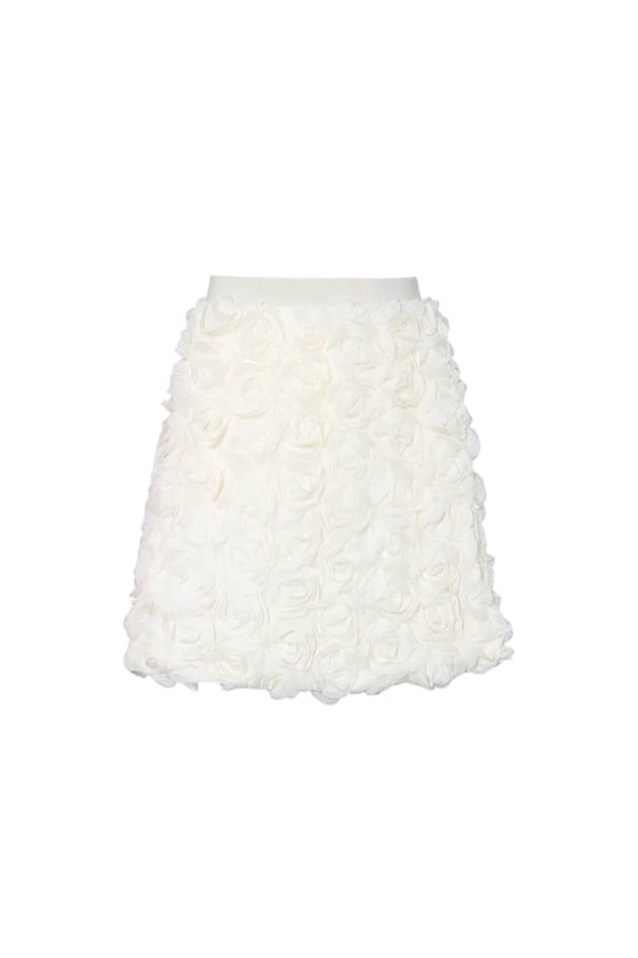 Women's Skirts Solid Color Flower Graphic Layered High Waist Mini Flared Skirt Party Night Stylish Cozy Skirts