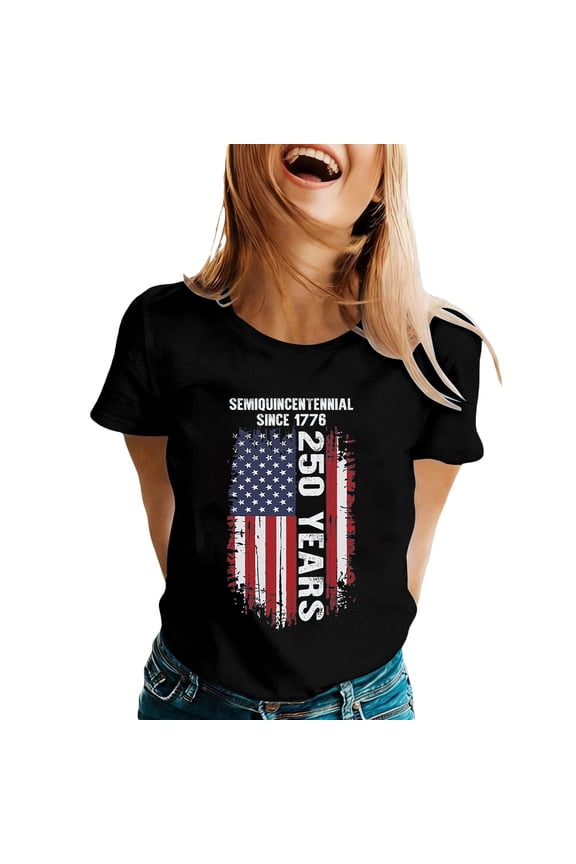 Women's T-Shirts Casual Short Sleeve Crew Neck Graphic Printed T Shirts Daily Wear Comfort Fit Tee Holiday Party Versatile Cozy Top
