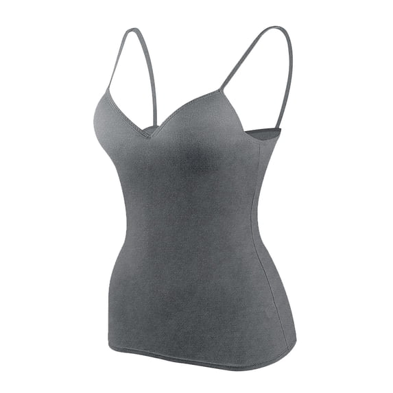 WERYOUNG Women's Tank Top Solid Color Sleeveless Scoop Neck Adjustable Spaghetti Straps Camisole Tops Club Party Stylish Breathable Top