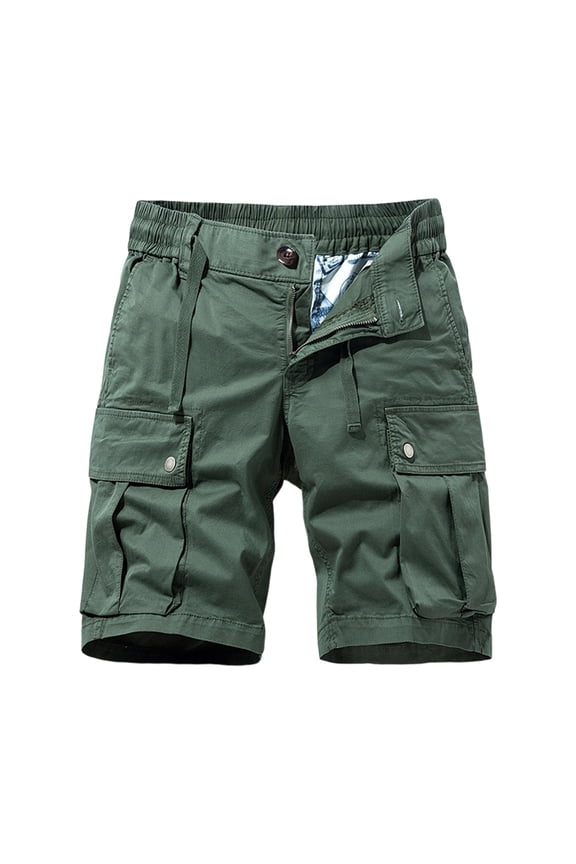 Workwear Straight Leg Shorts For Man Loose Fit Summer Cargo Shorts Home Lounging Versatile Bottom