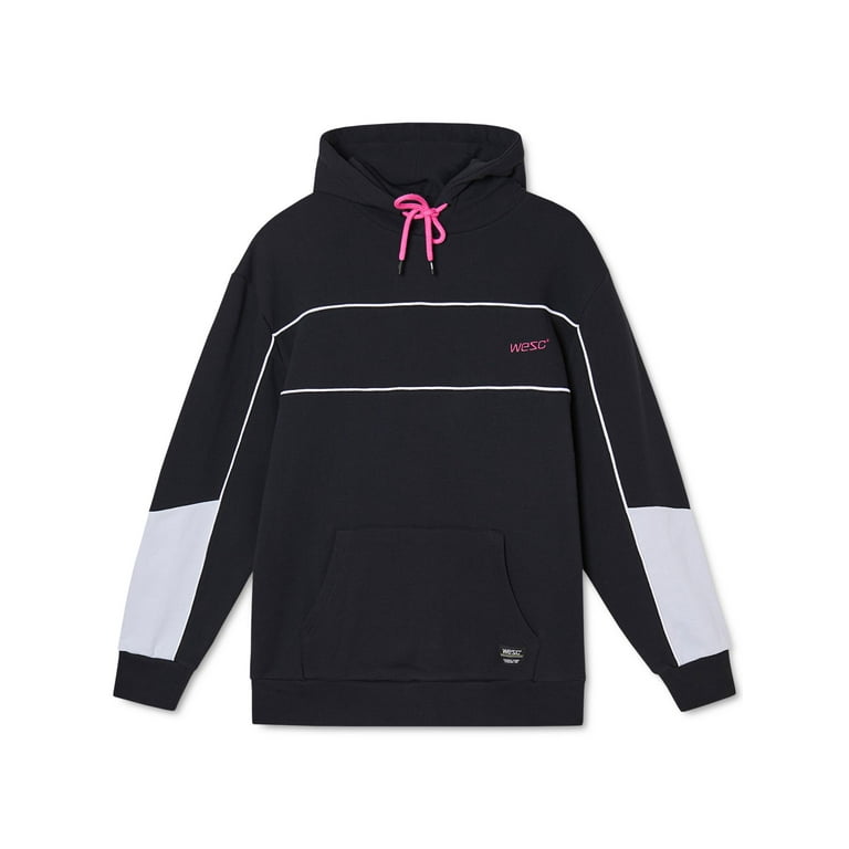 WESC Mens Mike Black Logo Graphic Draw String Hoodie S Walmart