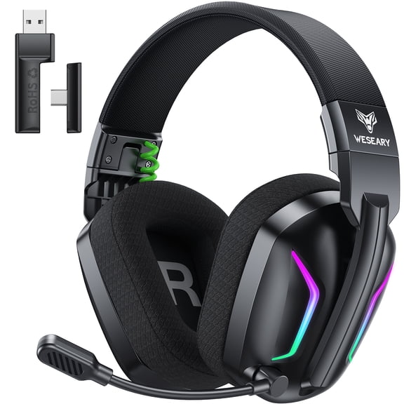 WESEARY Wireless Gaming Headset for PS5, PS4, PC, Switch| 20ms Low Latency