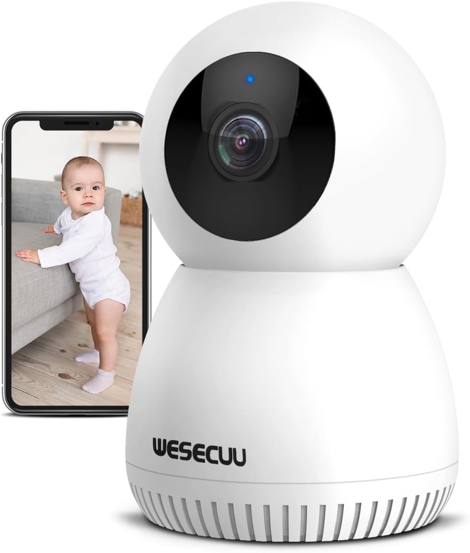 WESECUU Indoor Camera,Baby Monitor with Camera and Audio,Baby Camera