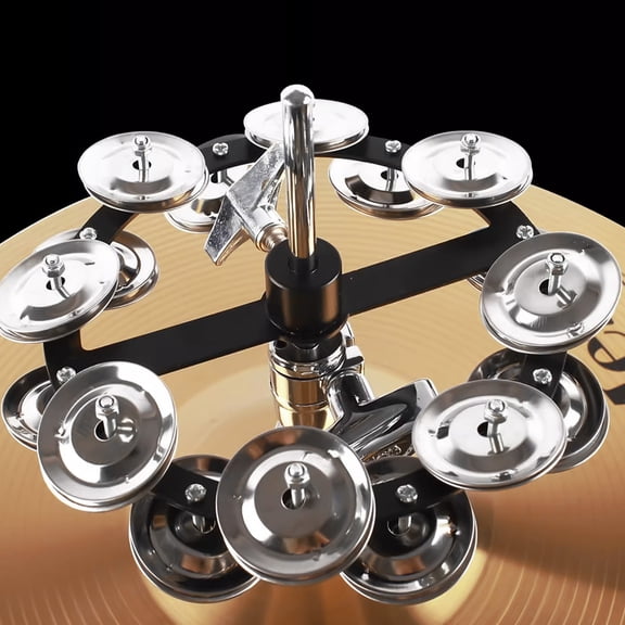 WESIEVYA 100Pcs Cymbal Bell Ring for Drum Set Silver with Reliable Material for Jazz Crash and Practice