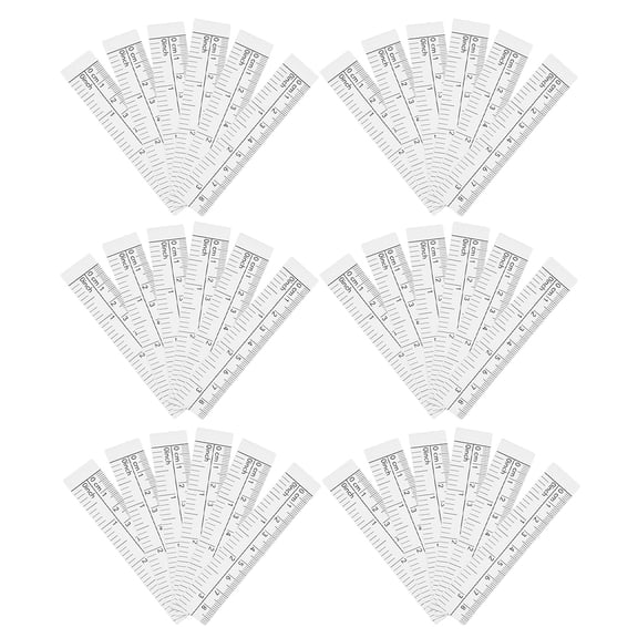 WESIEVYA 100Pcs Dual Sided Paper Measuring Tape White Disposable Body Measurement Tool for Accurate Use