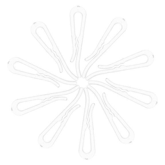 WESIEVYA 100Pcs Plastic Sock Clips Transparent Clothespin for Home Use Safe Environmentally Friendly Material