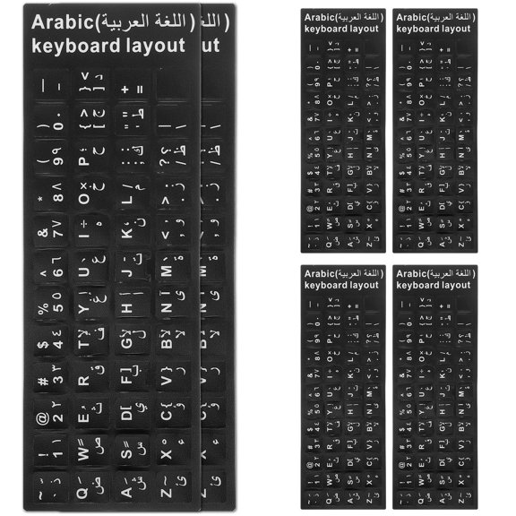 WESIEVYA 10Pcs Assorted Color Keyboard Letter Stickers for Desktop and Laptop Keyboard Replacement