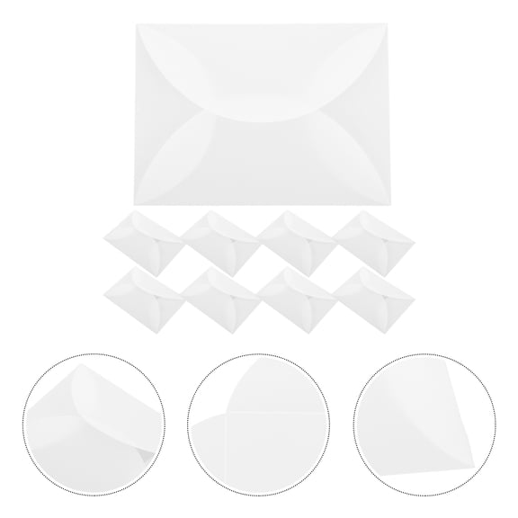 WESIEVYA 10Pcs Petal Shaped Envelopes for Valentine's Day Invitations .07X5.11In