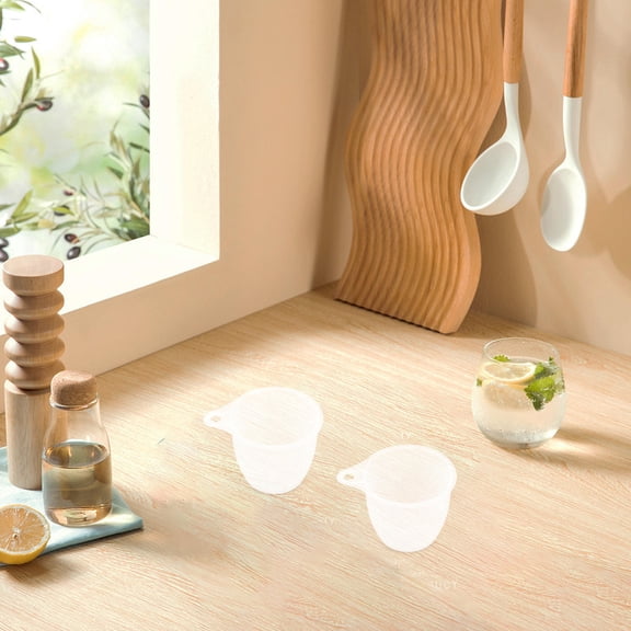 WESIEVYA 10Pcs Portable Clear Plastic Measuring Cups for Dry and Liquid Ingredients