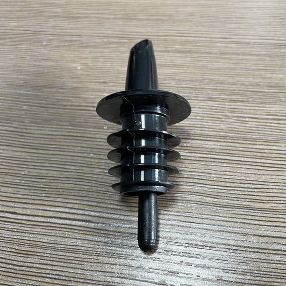 WESIEVYA 10pcs Black Plastic Bottle Stoppers for Pouring Liquids in Restaurants