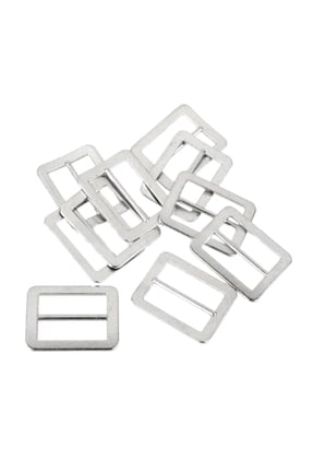 10-Pack Metal Tri-Glide Buckles Zinc Alloy Adjustable Sliders for Belts, Collars, and Outdoor Gear