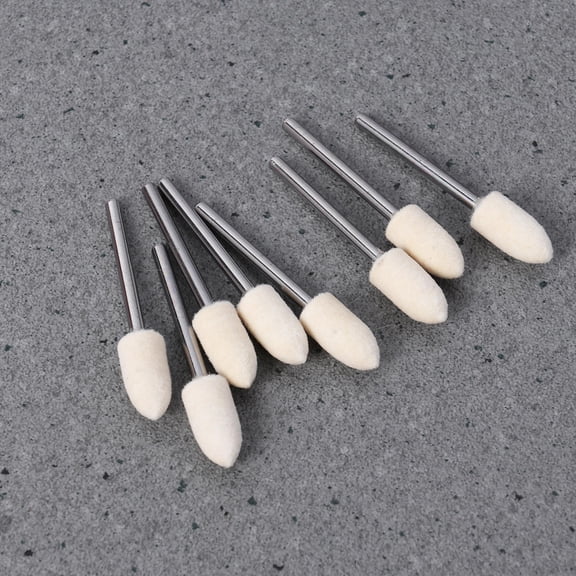 WESIEVYA 12Pcs Drill Bit Polishing Cone For Wheels Taper Wool For Deburring Craftsman