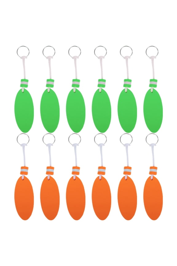 12Pcs Key Chain Pendants Assorted Color for Boating with Floating Design