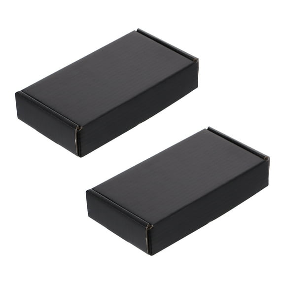 WESIEVYA 15Pcs Black Corrugated Aircraft Box Sturdy Recyclable Packaging Box for Storage and Shipping