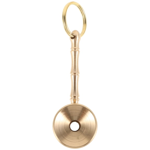 WESIEVYA 1Pack Golden Brass Pendant Whistle for Smart Pet Training and Bird Calling in Outdoor Activities for Beginners