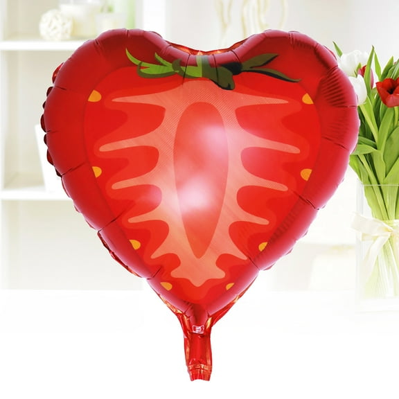WESIEVYA 1Pack Red Strawberry Shaped Fruit Balloon for Wedding and Baby Shower Supplies