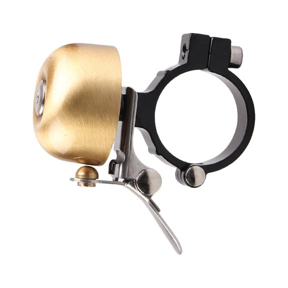 WESIEVYA 1Pc Bicycle Copper Bell Golden Color Loud Sound Durable Anti-Rust Design