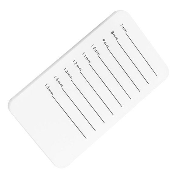 WESIEVYA 1Pc Reusable White Eyelash Hand Plate with Scale for Lash Extension Application