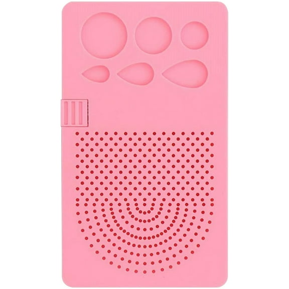 WESIEVYA 1Set ABS Pink Quilling Board with Pin Compact Paper Quilling Device for DIY 3D Paper Models