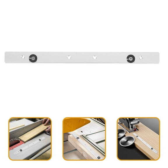 WESIEVYA 1Set Creative Aluminum Table Slider Rail with Slot for Precision Cutting and Woodworking