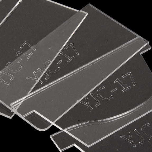 WESIEVYA 1Set DIY Acrylic Wallet Template for Work Durable White Wallet Production Stencil
