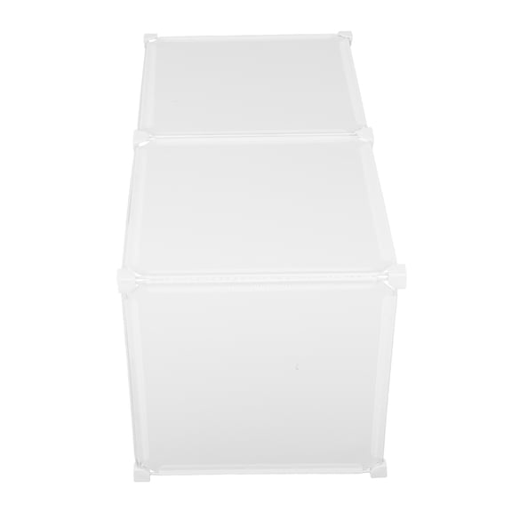 WESIEVYA 1Set DIY Cat Litter Box Enclosure Splash Guard White Plastic Privacy Shield for Male Cats