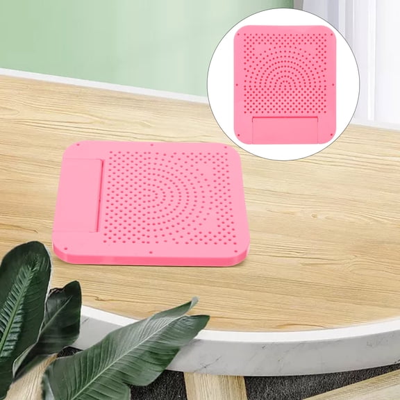 WESIEVYA 1Set Durable Pink Paper Quilling Board Stainless Steel and ABS DIY Quilling Accessories
