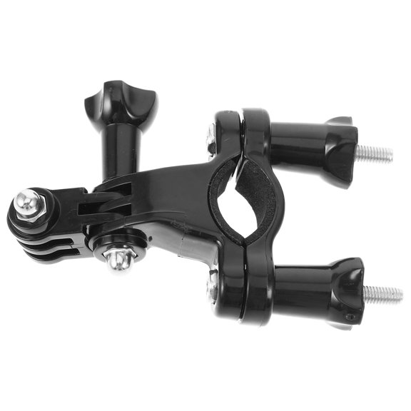 WESIEVYA 1Set Lightweight Black Motorcycle Handlebar Action Camera Mount with Easy Installation