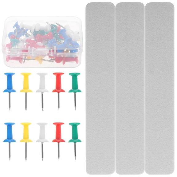 WESIEVYA 1Set White Wall Cork Board Strip Easy Install Message Board for Home Office