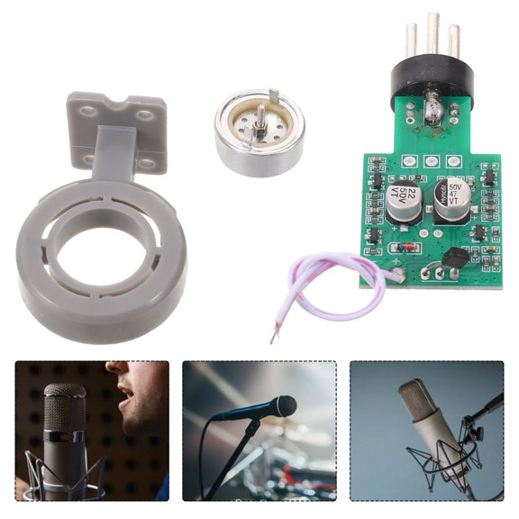 WESIEVYA 1Set Wired Microphone Replacement Parts with Stable Power Design for Podcast and Livestream