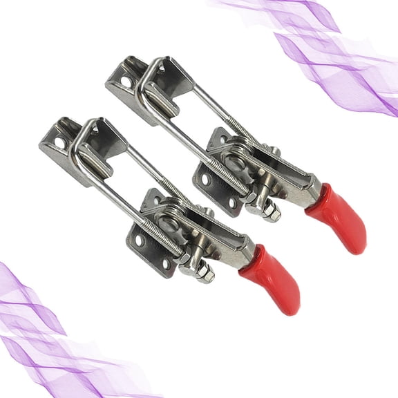 WESIEVYA 2 Pcs Adjustable Toggle Clamp for Heavy Duty Cabinet Installation Box Case Stainless Steel