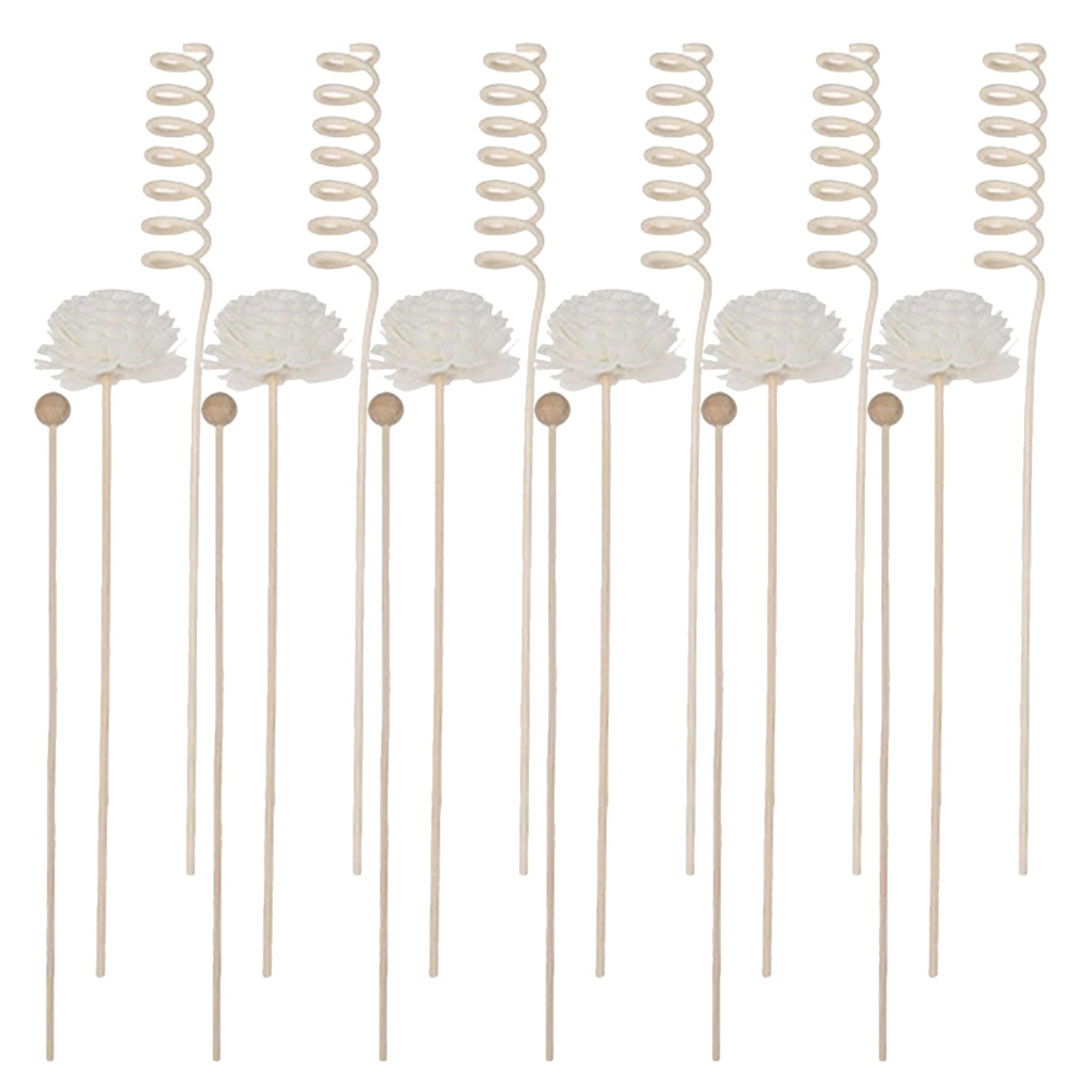 WESIEVYA 2 Sets Rattan Flower Reed Diffuser Sticks Refill, Wood ...