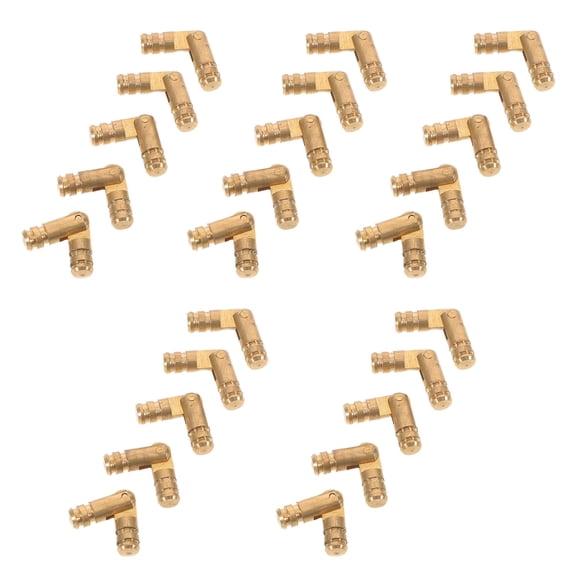 WESIEVYA 25Pcs Brass Barrel Hinges for Cabinet Doors Hidden Design Smooth Silent Opening Hardware